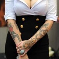 纹身女人孩头像霸气