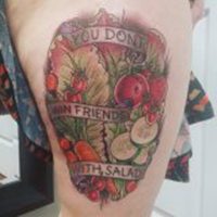 污头像全身最污纹身女人