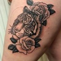 微信头像社会纹身女人p过