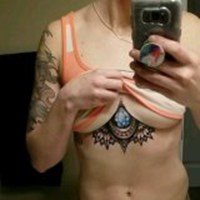 纹身女人头像素描图片 纹身女人头像素描图片