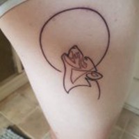 文字纹身女人唯美图片头像