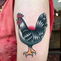 纹身女人头像素描图