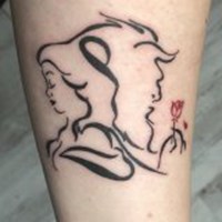 王俊凯纹身女人头像大全集