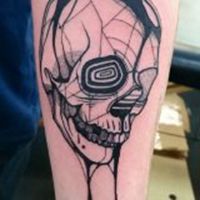 彩色纹身女人美头像头像