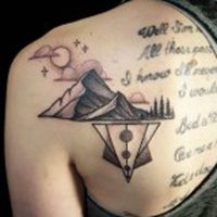 手绘彩色纹身女人图案大全图片头像