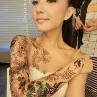 韩系纹身女人头像最新版