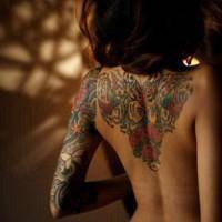 纹身女人纹屁股头像