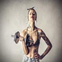 美英伦霸气纹身女人头像头像头像