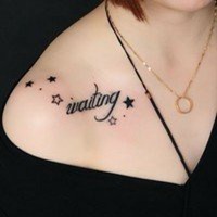 皇冠纹身女人+头像