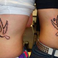 猫和老鼠纹身情侣头像大全