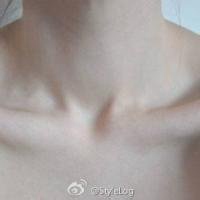 动漫女生锁骨头像