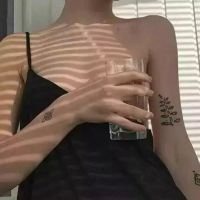 性感非主流女生锁骨头像高清