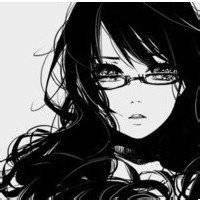 女生素描背影头像