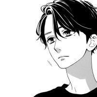 四分之三女青年素描头像