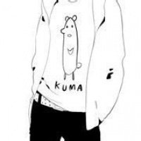 黑白男生素描微信头像