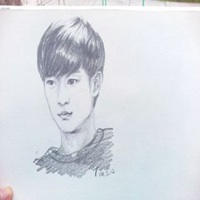 男生微信头像_素描漫画