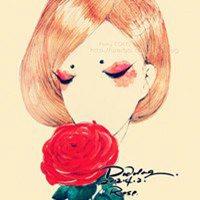 欧美女生素描头像