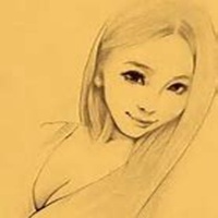 黑白男生素描微信头像图片