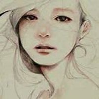 素描忧伤男头像图片