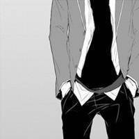 伤感黑白男生头像带字背影图片