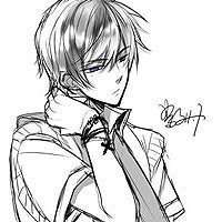 背影动漫黑白男生头像小清新图片