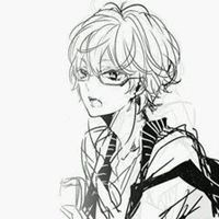 冷酷黑白男生头像动漫情侣头像