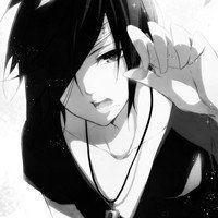 动漫背影黑白男生头像带字图片