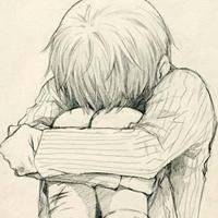 卡通黑白男生头像