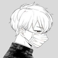 漫画黑白男生头像靠在墙上