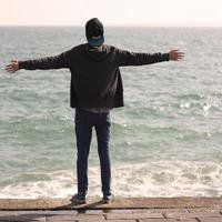 高清头像背影黑白男生头像