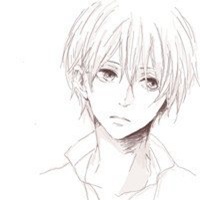 小清新黑白男生头像背影