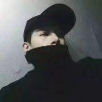 简约唯美卡通黑白男生