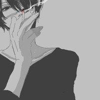 社会纹身黑白男生