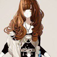 卡通欧美黑白女生头像背影头像