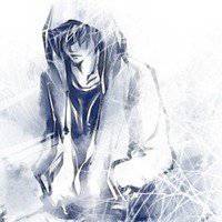 欧美简约黑白女生头像情侣头像卡通