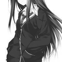 二次元男动漫情侣头像黑白女生头像