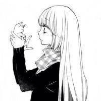 漫画黑白女生头像可爱头像可爱