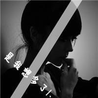 霸气头像背影黑白女生头像