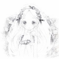 头像动漫半身黑白女生头像吧