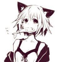 动漫黑白女生头像坐着 动漫黑白女生头像坐着