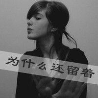 带眼镜黑白女生头像