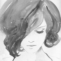 黑白女生头像带墨镜