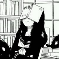 伤感坐着头像黑白女生