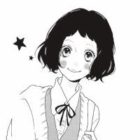 黑白女生漫画高清大图