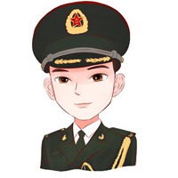 军人个性女生头像黑白