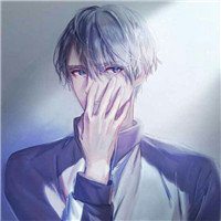 高冷男生黑白动漫头像侧脸头像