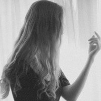 高冷女生伤感二次元头黑白头像