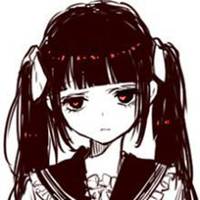 白边动漫高冷女生头像