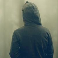 潮流头像灰白背影男生头像