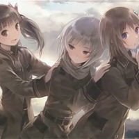 三人闺蜜头像手绘动漫头像女生